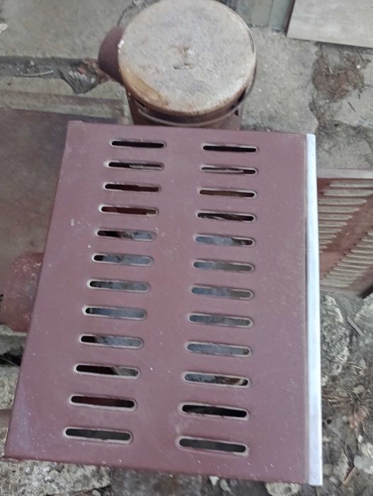 Печка на дърва  с две казанчета