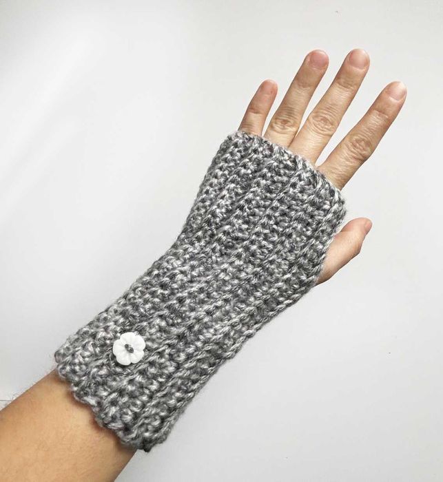 Manusi fara degete crosetate manual