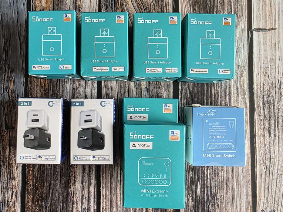 Смарт устройства SONOFF, Sparkle IoT и Csmart - Wi-Fi и Matter Smart Home - USB и Type-C мини реле