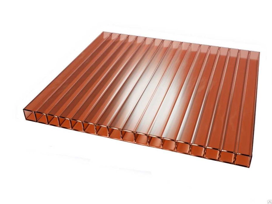 Сотовый поликарбонат бронза 10мм