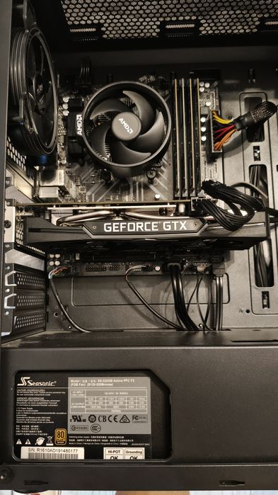 Sistem gaming ryzen 5 3600X, 32gb ddr4, b450, gtx 1660ti, m2 512gb, hdd 1tb, Njoy, Seasonic 520W