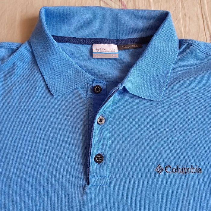 КАТО НОВ COLUMBIA XL/XXL Omni-Wick Advanced Evaporation Azure Polo-Shirt поло-шърт тениска с яка Колумбия