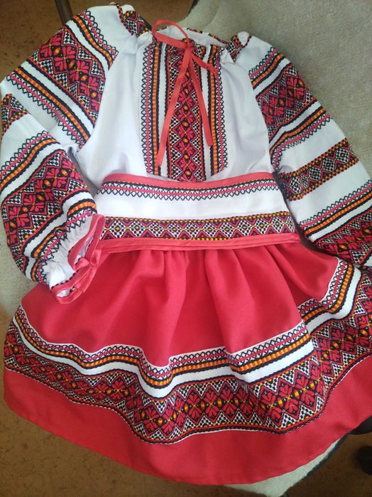 Costum popular pentru fete 3 ani, 98 cm