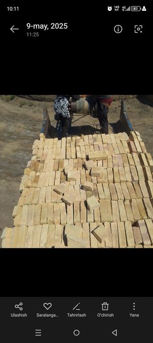 Qulay narxlarda ğisht yetkazamiz