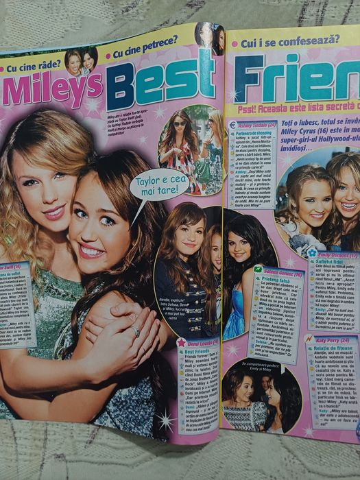 Vand revista Popcorn septembrie 2009, cu Miley Cyrus, CU POSTERE cu Shakira, Michael Jackson, Maite Peroni, Bill Tokio Hotel