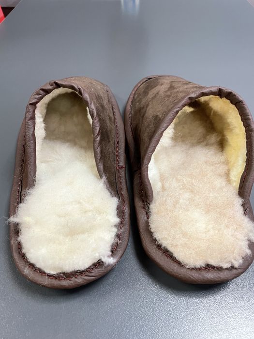 Домашни кожени чехли от естествена кожа