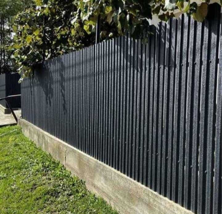 Garduri din panou stil jaluzele, sipca metalica, tabla si alte modele