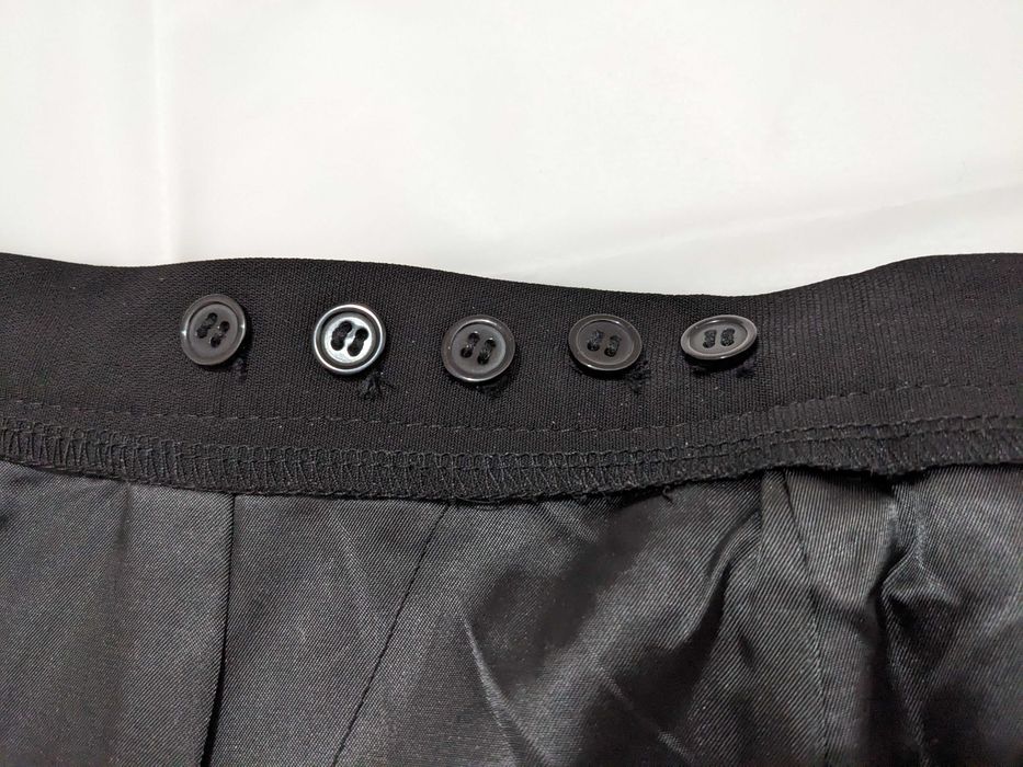 Fustă neagră petrecută cu franjuri, tango, mărime M, ajustabilă, noua