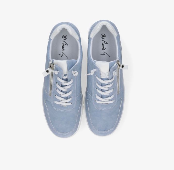 Annie G  кокетни хубави светло сини сникърси/спортно елегантни обувки