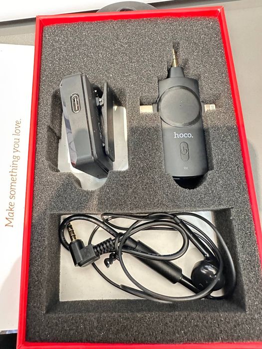 Hoco Selected Stream Wireless Microphone With 3 in 1 Receiver