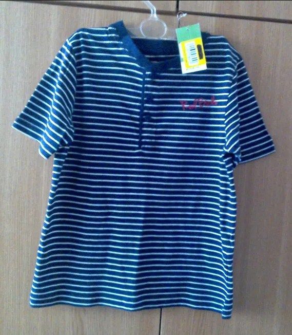 Tricou marinăresc, nou cu etichetă din bumbac pentru fete/băieţi