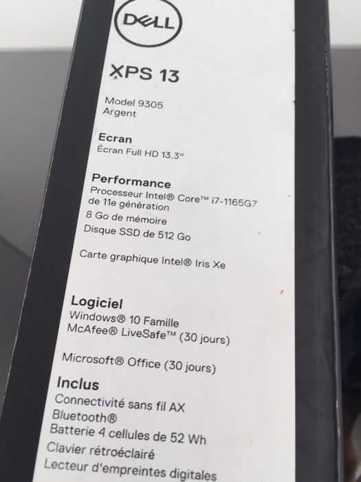 Laptop Dell Xps 13 9305 i7 1165g7 8gb ram 512gb ssd ca Nou