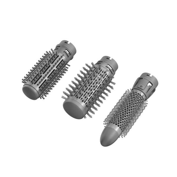 Perie rotativă Grundig HS 6220 GlamStyler 1100W, 3 capete  înveliș ceramic, aer rece, 2 trepte temperatură, volum și bucle profesionale Coafura DAMA