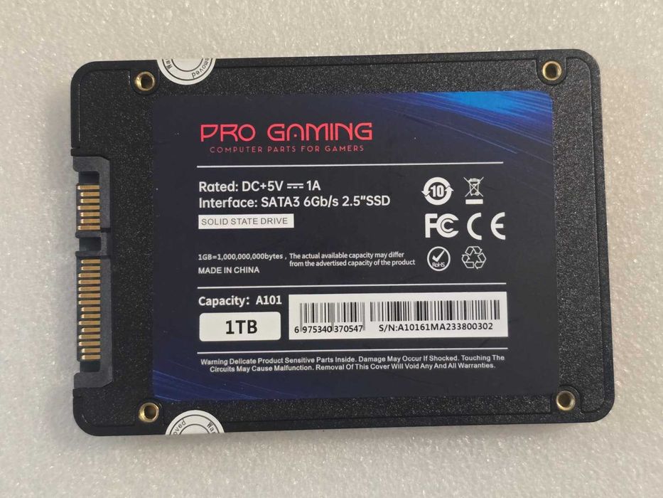 Solid State Drive (SSD) Pro Gaming 1TB, SATA III 6Gb/s, 2.5",SATA3, A101
