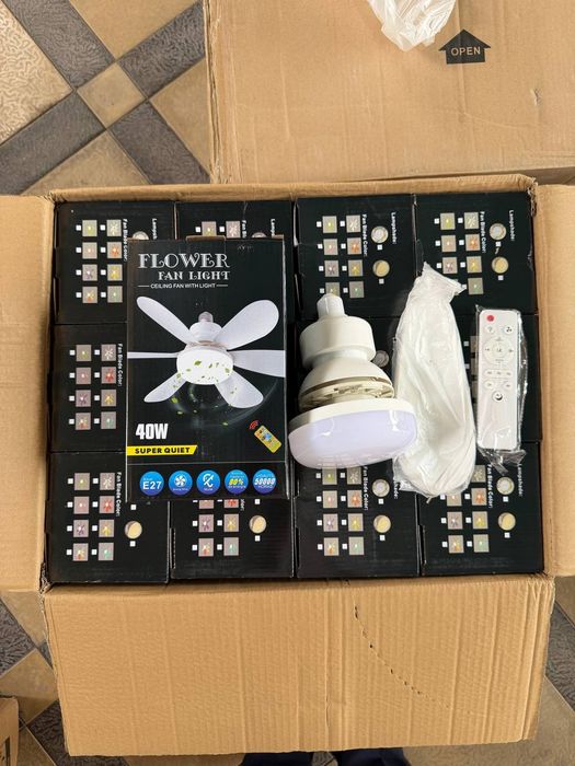 LED Lampa Ventilyator E27 – 2 in 1 Shift Lampasi | Jim Ventilyator | E