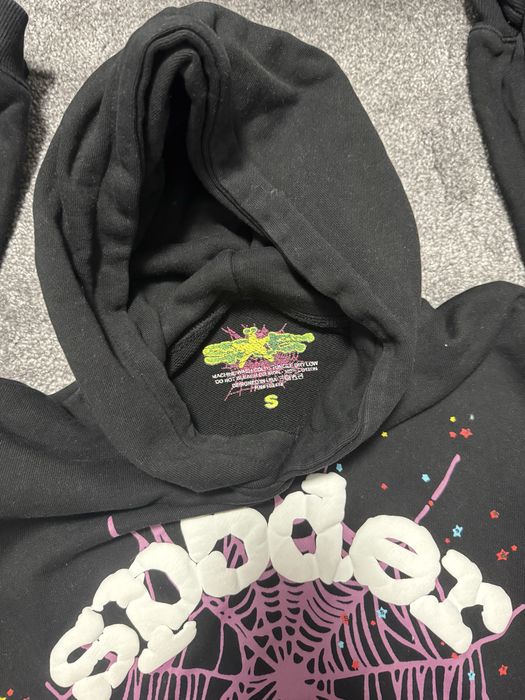 Sp5der Hoodie Черно