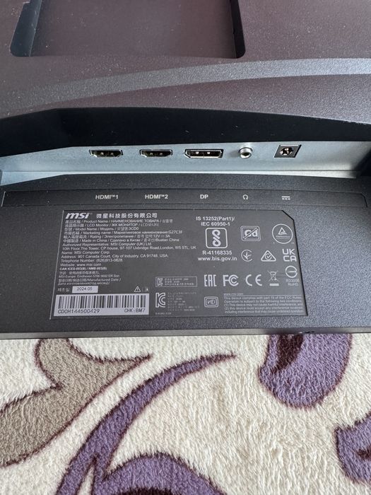 Vand monitor Gaming MSI G27C3F!!