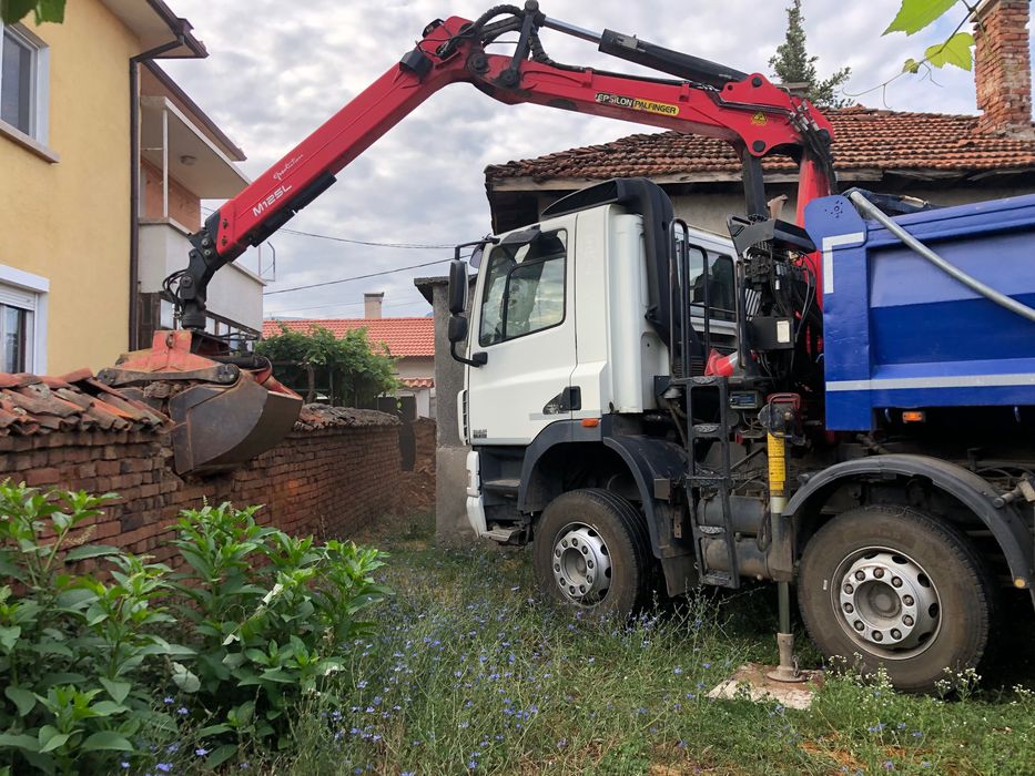 Услуги Камион-Самосвал с кран и щипка София