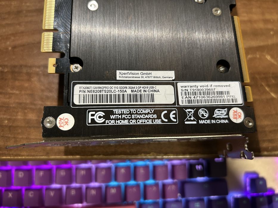 Placa video Nvidia Palit Geforce RTX 2080Ti GamingPro OC 11GB GDDR6X