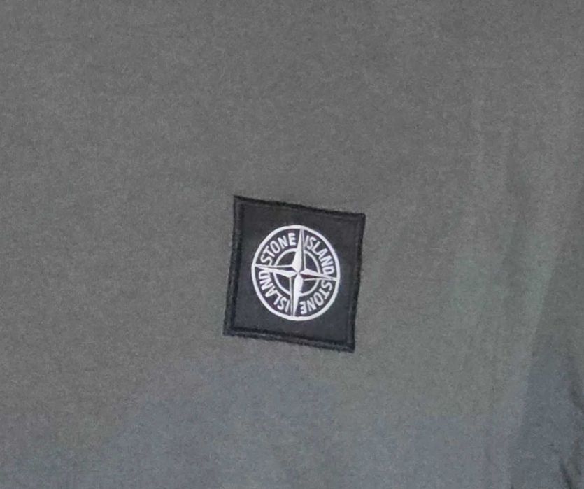 Нов STONE ISLAND Compass Patch Logo Мъжка Тениска С Яка Ежедневна Раз.L