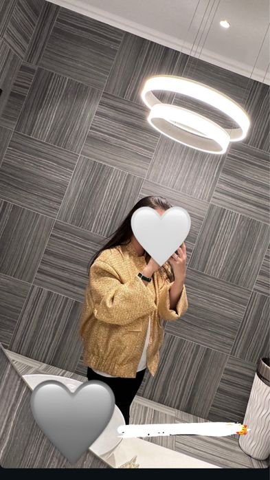 Бомбер от Zara, золотистый