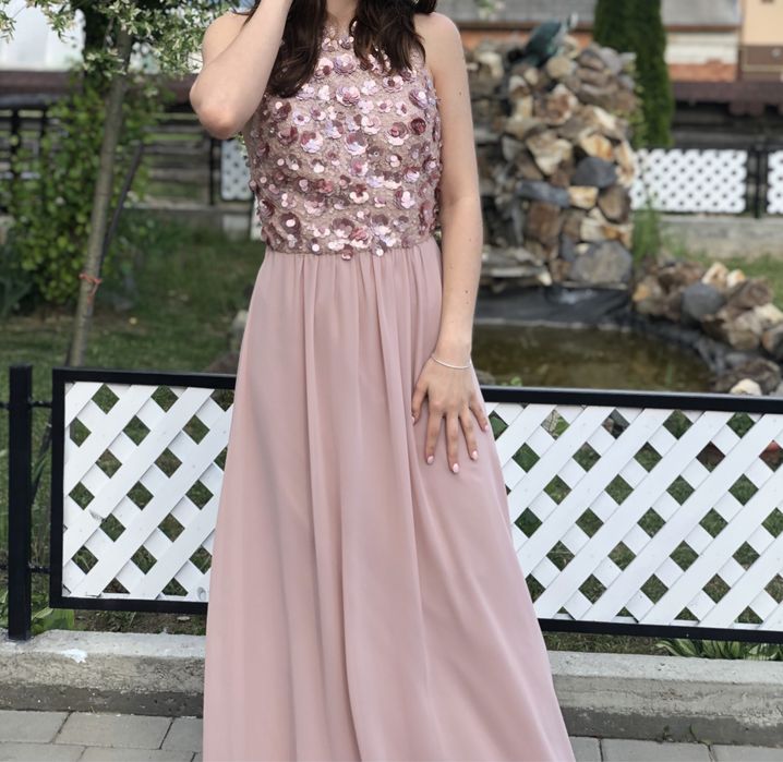 Rochie eleganta de seara roz