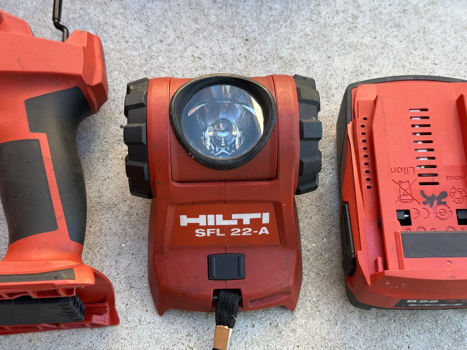 Hilti винтоверт SF 6-A22 + гайковерт SIW 6AT-A22 + 6 батерии и лампи