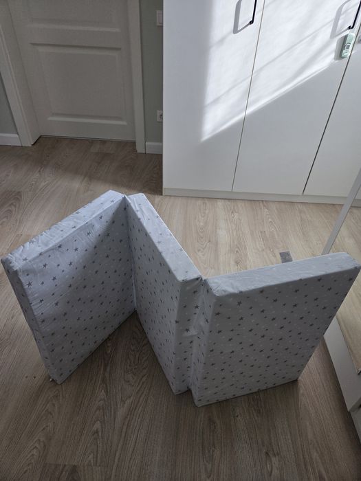 Saltea de voiaj pliabila Mirage Hugzzz husa 100 % bumbac, 120x60x6 cm