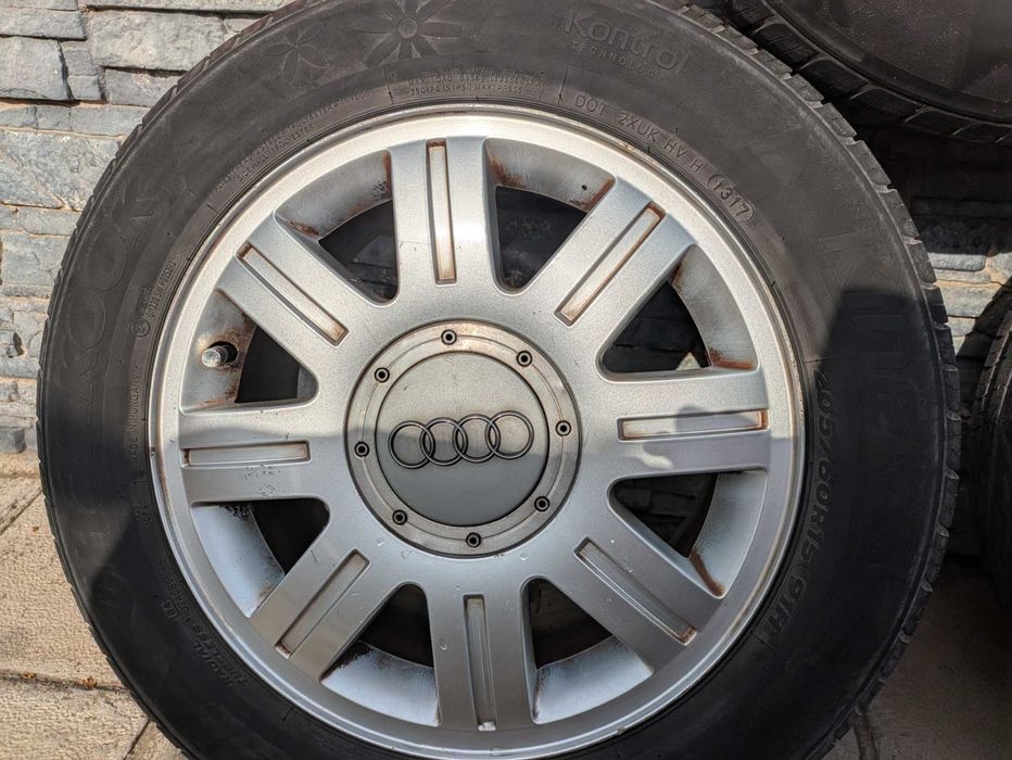 Алуминиеви джанти RONAL за Audi 15 инча, 5 БРОЯ, 5x112 - С гуми 6-7 мм