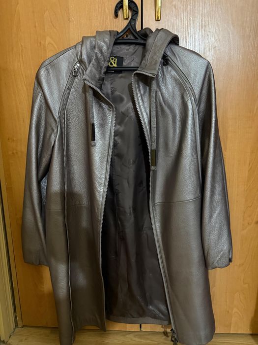 Продам кожанный плащ