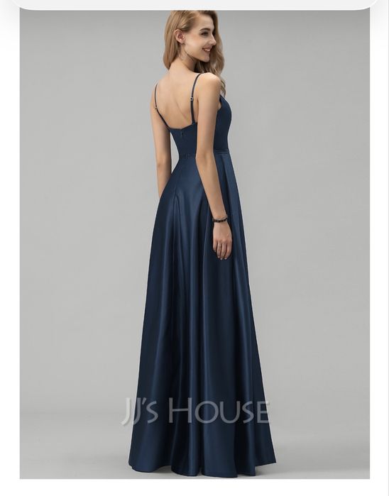 Rochie de seara  albastru regal pt inaltime 156cm