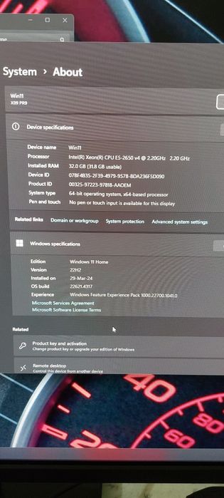 Pc intel xeon E5-2650 v4 32GB ram radeon RX 570 8GB