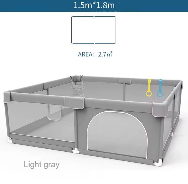 Бебешка мека ограда за игра 150x180x65-66 cm Кошара Предпазна Ограда