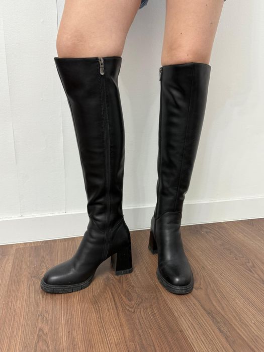 Ботфорты черные демисезон