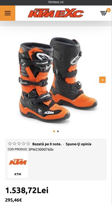 Cizme KTM Tech 7S copii boots mar 37