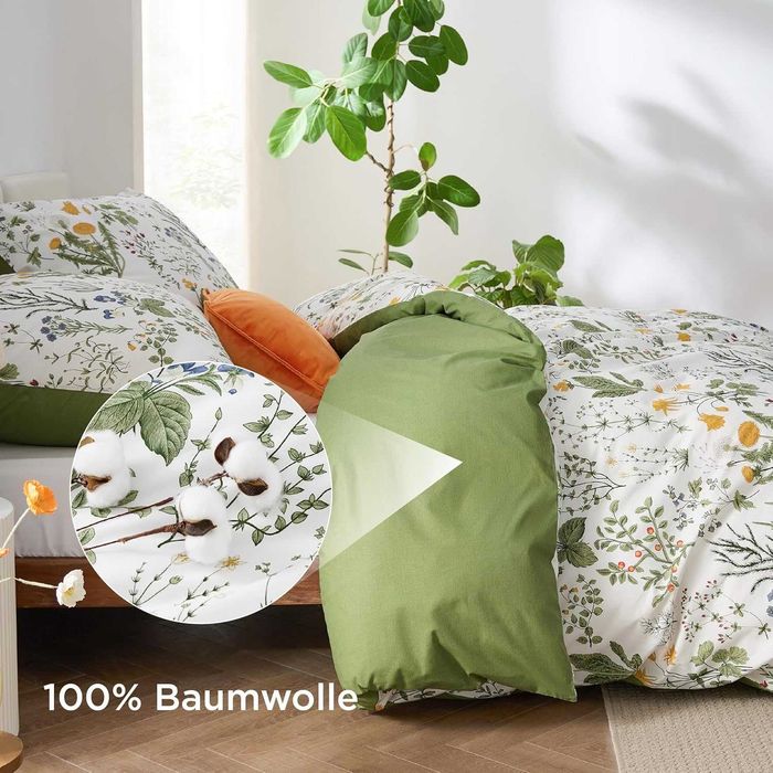 НОВ! Спален комплект от 100% памук, 4 части, 135x200 см