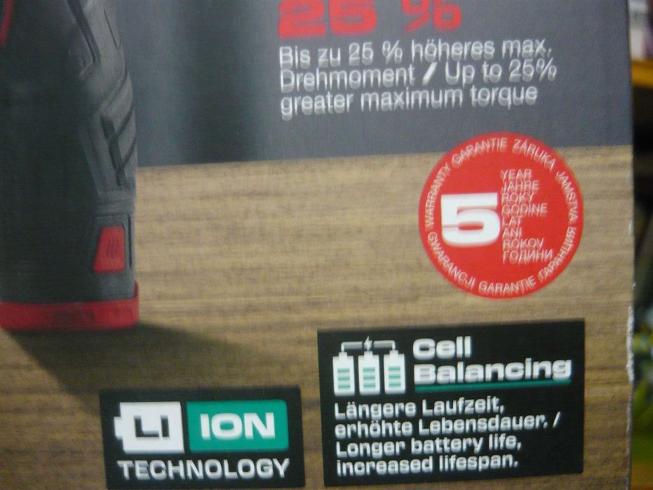 Bormașină impact Parkside negru pe acumulator 12 V NOU garanție 5 ani