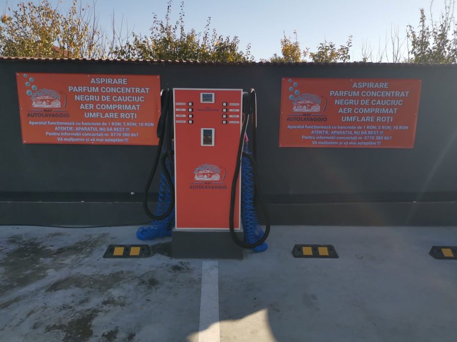 Spalatorie auto self service cu fise , bancnote,automatizari