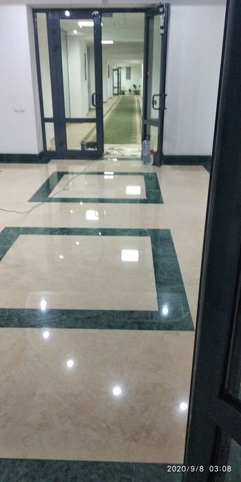 Полировка мрамора.