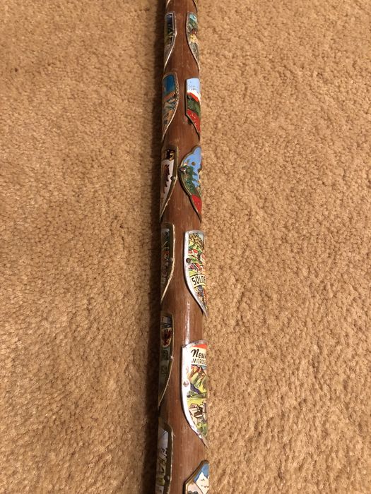 Baston lemn austria, bavareza insigne, sculptat