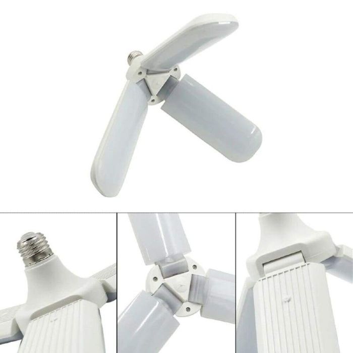 Ярка сгъваема LED лампа тип перка с цокъл E27 30/45/50W