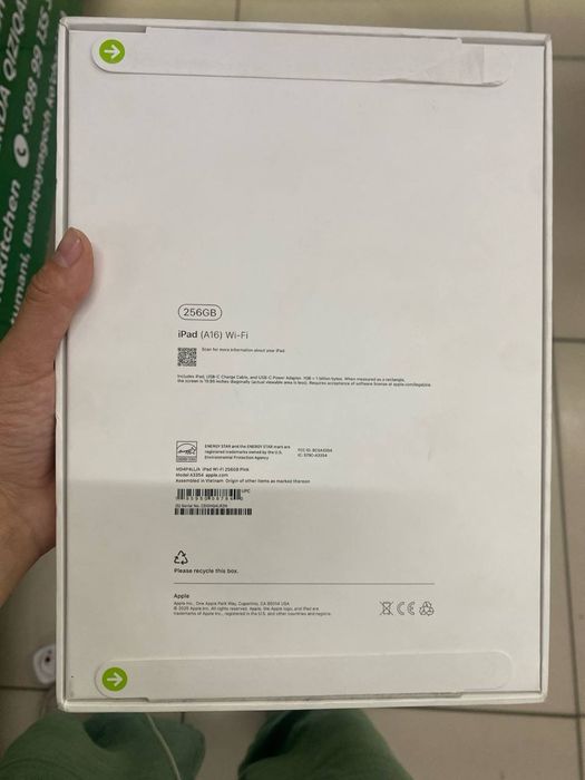 Ipad a16 256 gb.