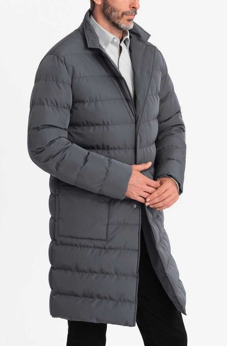 Jachetă lungă matlasată-NOUĂ