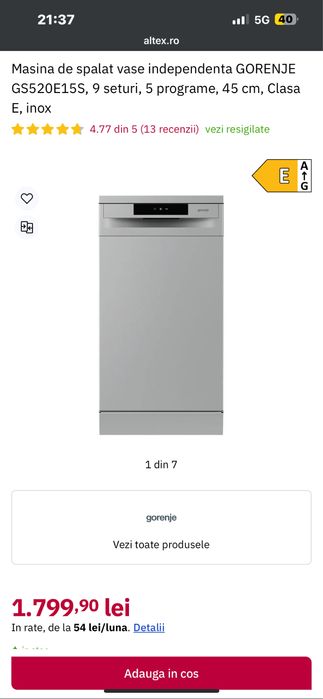 Masina de spalat vase