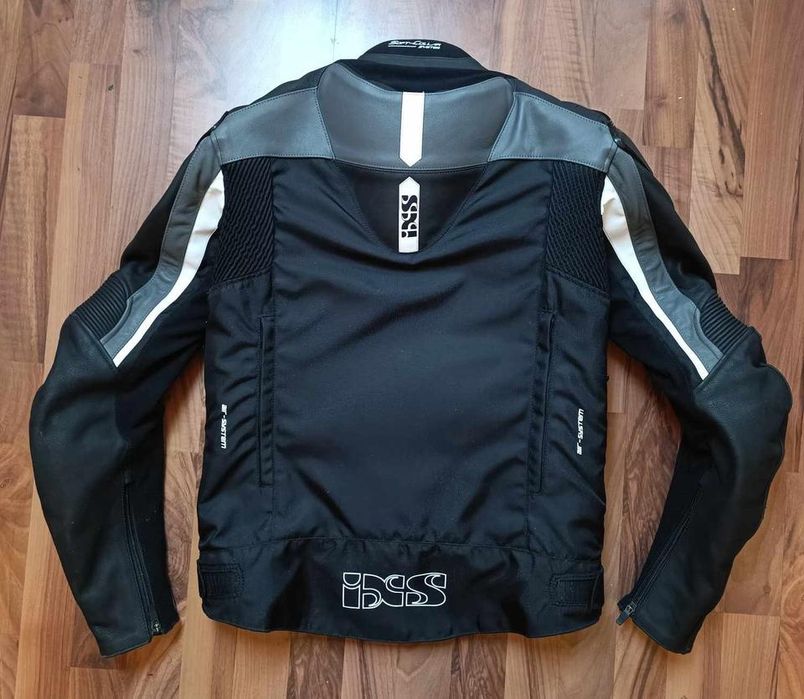 Geaca moto piele textil 52 NOUA cu eticheta. Look racing cocoasa