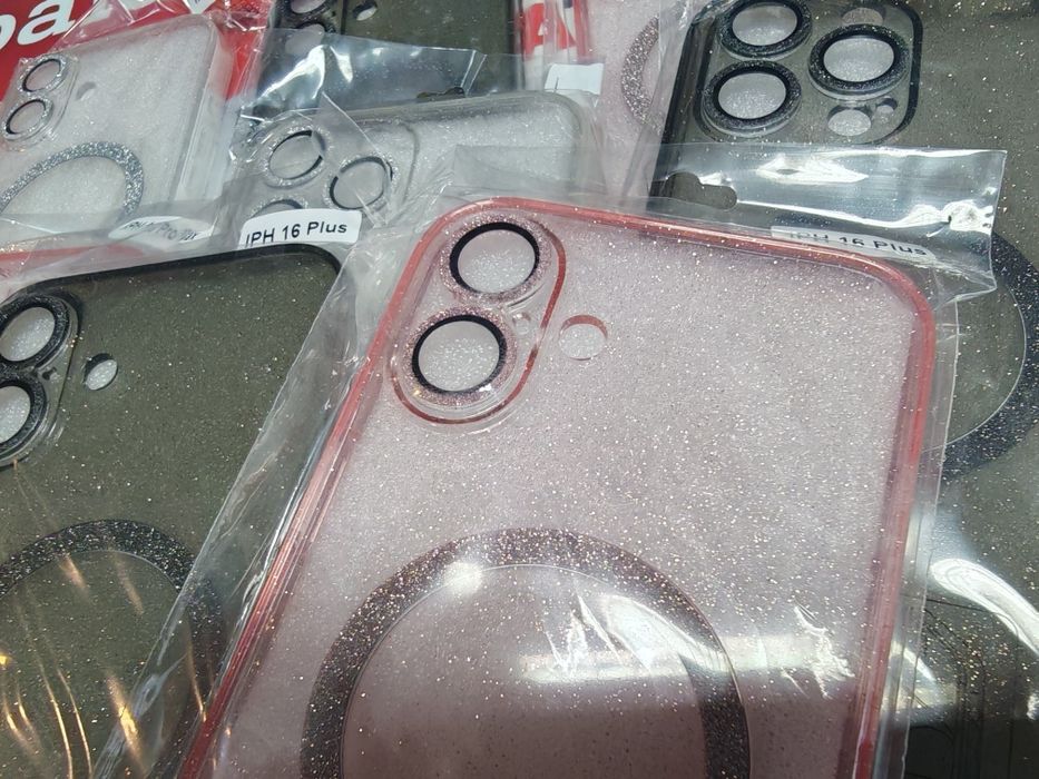 Iphone 16,16+,16 Pro,16 Pro Max блестящ Magsafe със защита на камерите