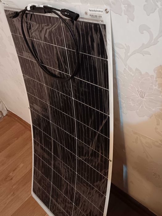 Гъвкав соларен панел 130w  система за зареждане на батерията за дома, кемпер, лодка, монокристален