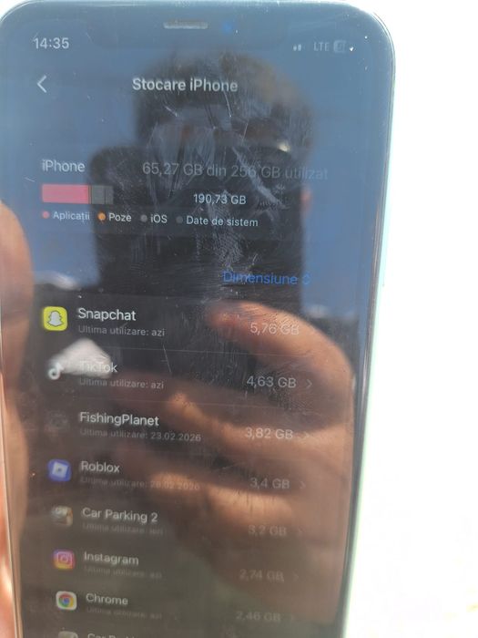 Iphone 11, 256GB, 75% sanatate batereie