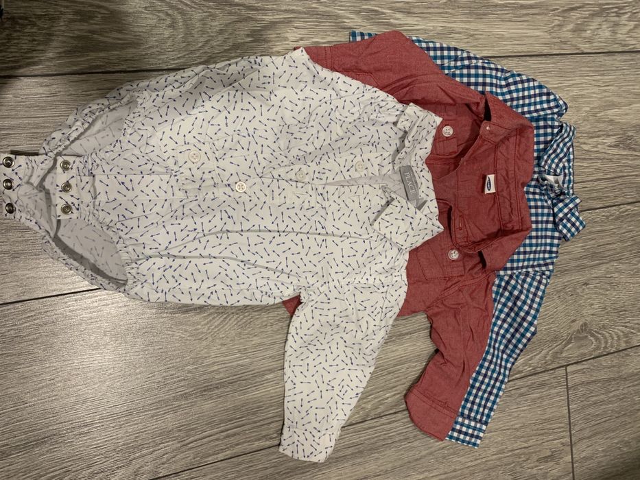 Детские рубашки 3-6 месяцев