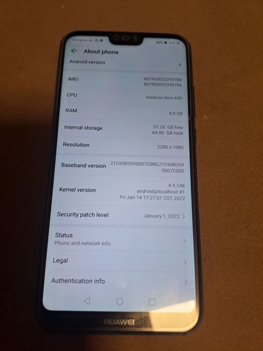 Huawei P20 lite отличен